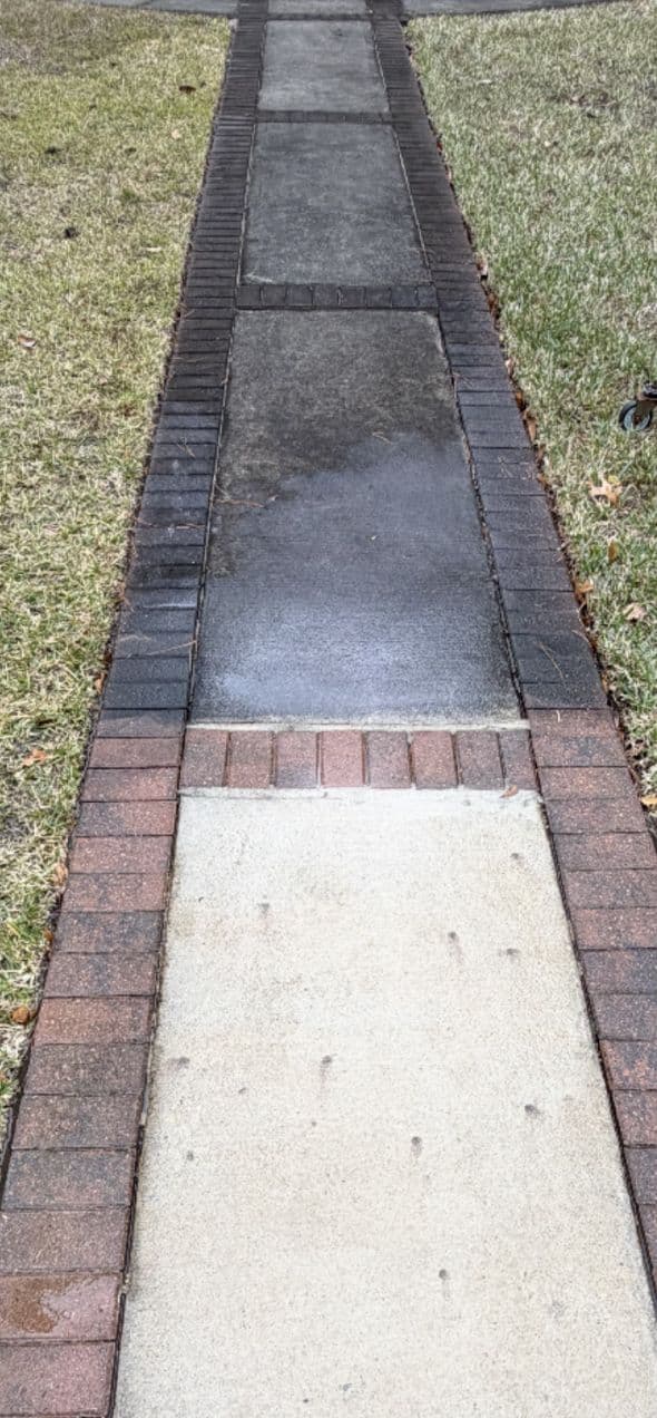 Brick house exterior in Chapin, SC after professional brick cleaning