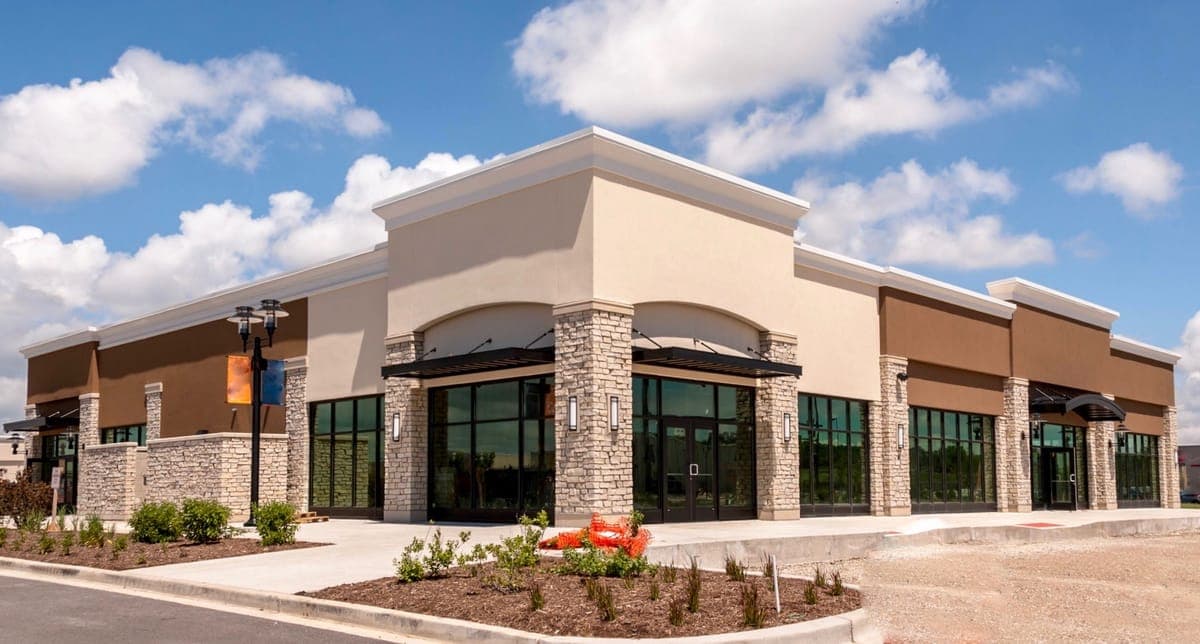 Commercial building exterior in Blythewood, SC after professional washing service