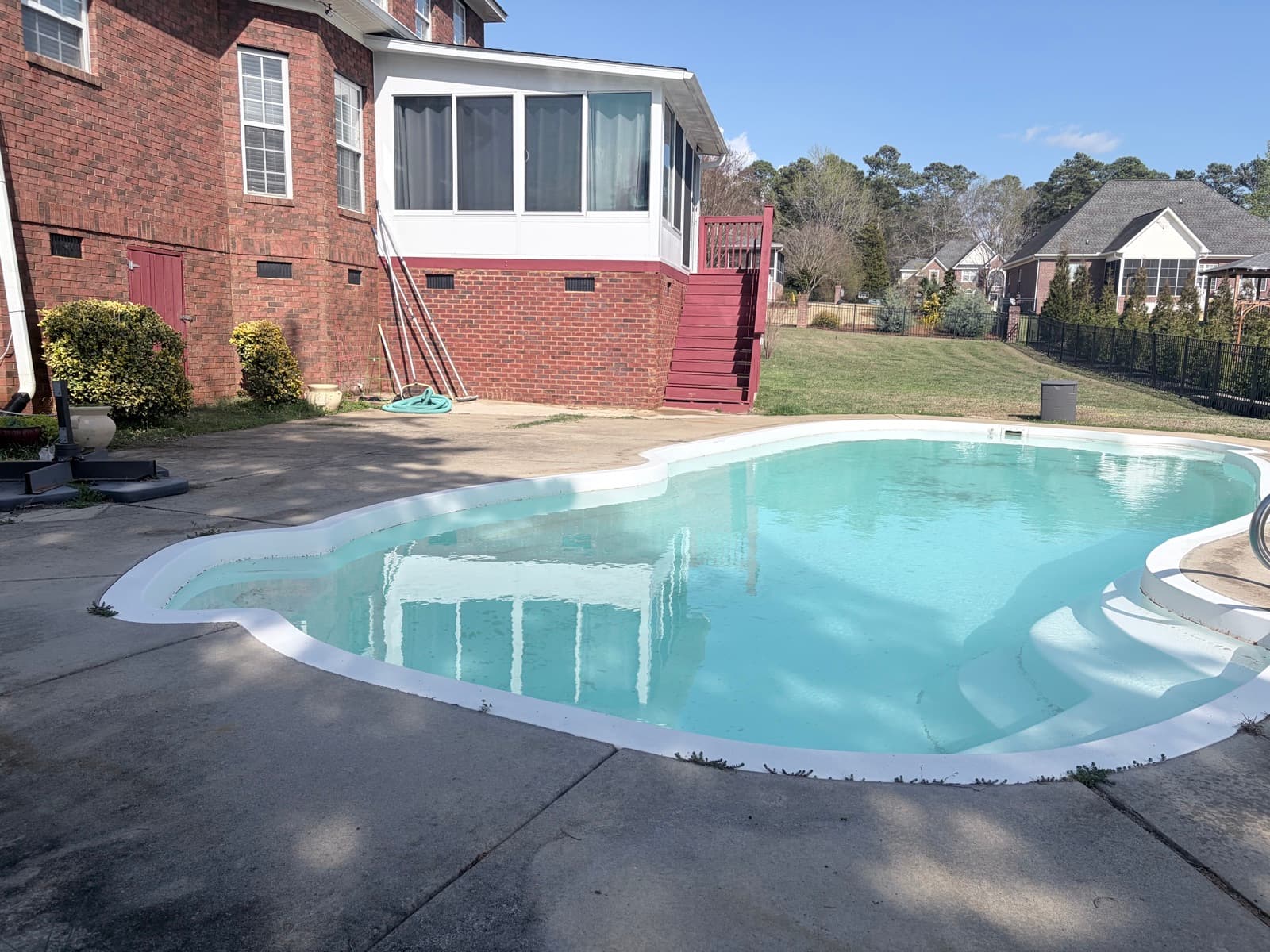 Pool Deck Cleaning in Columbia, SC by Bub's