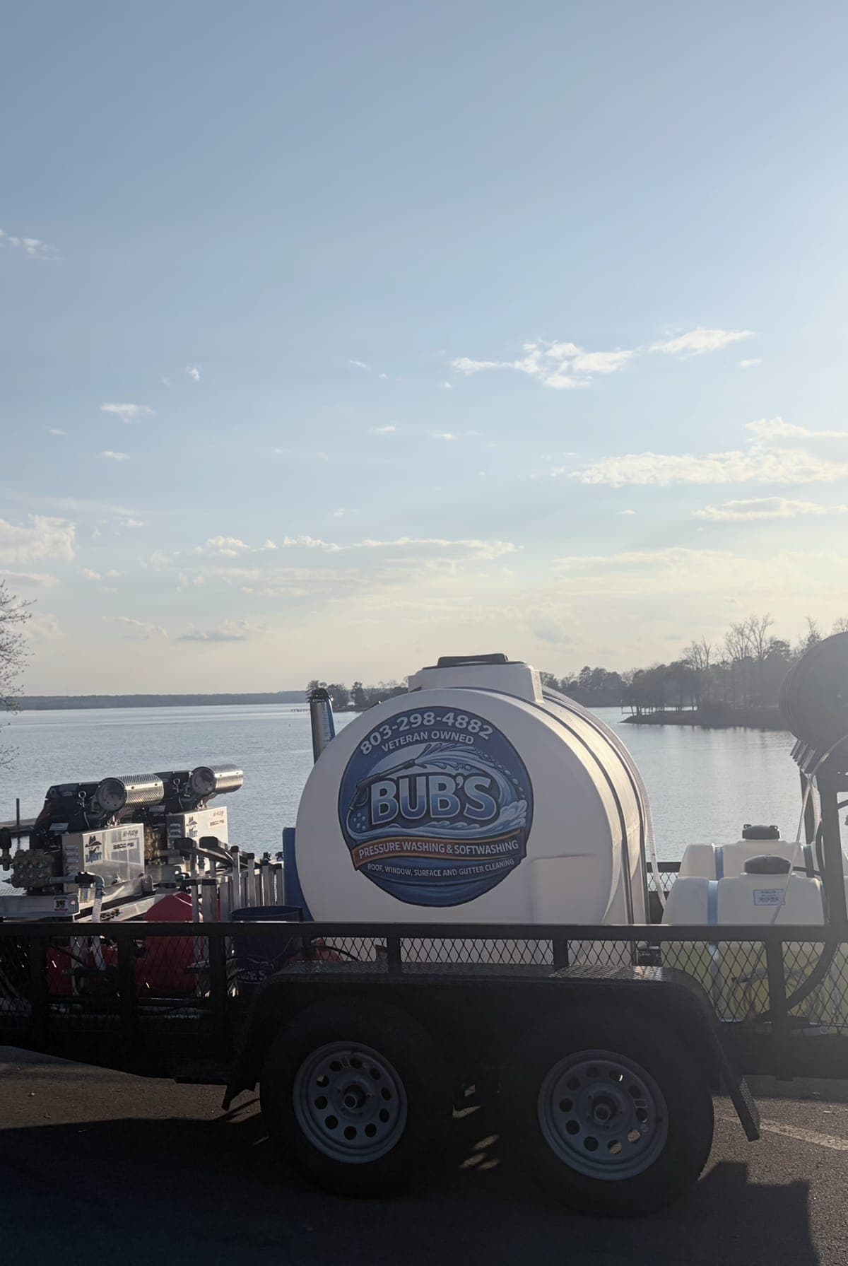 Bub's Pressure Washing professional trailer and equipment